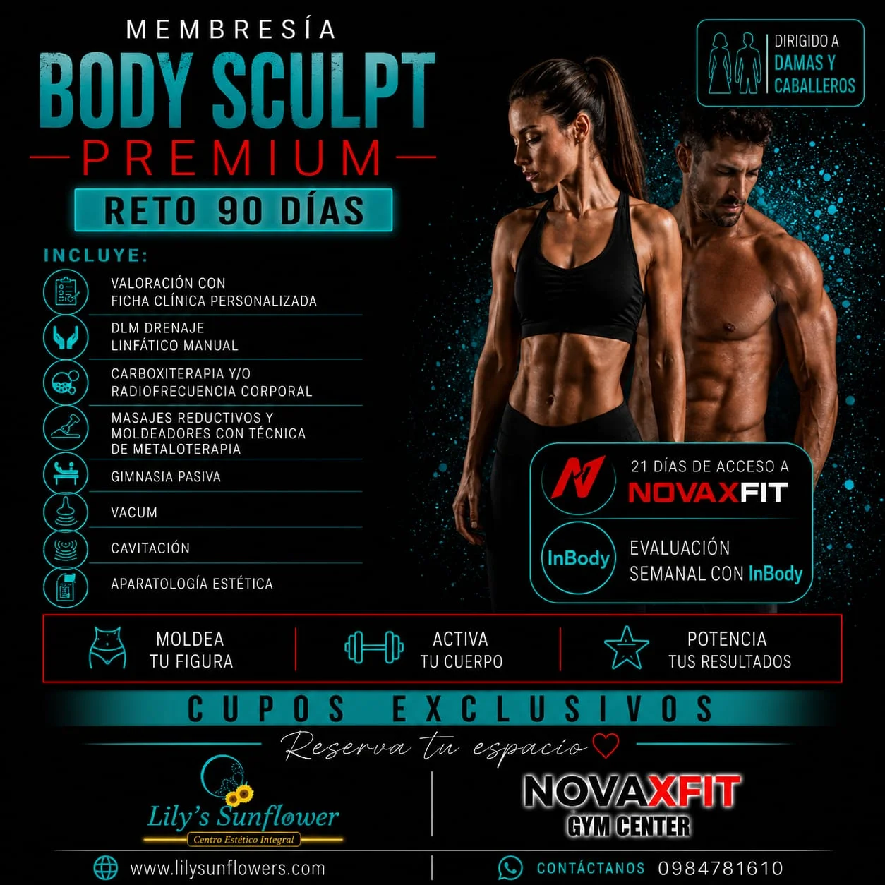NOVAXFIT Gym Center alianza Body Sculpt Premium